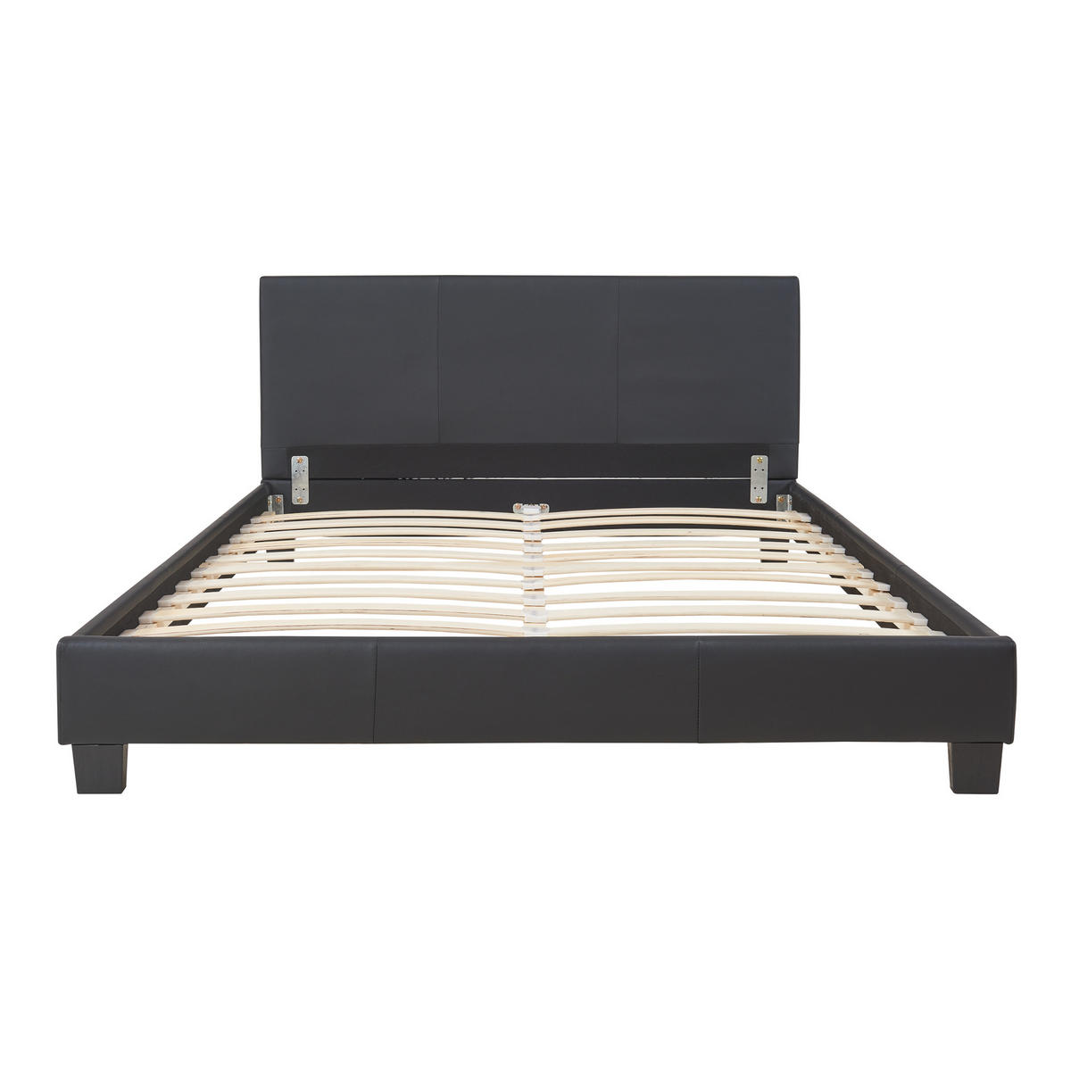 POLSTERBETT Albacete mit Matratze - Schwarz, Textil (140/200cm) - Corium