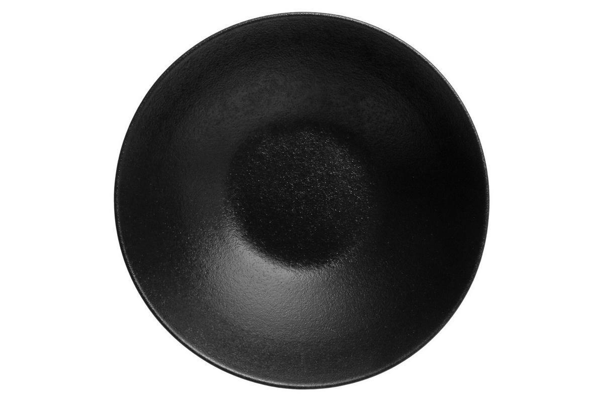 SUPPENTELLER Ø 21 cm - Schwarz, Keramik (21cm)