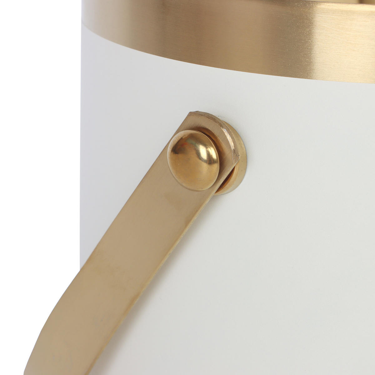 EISWÜRFELBEHÄLTER - Weiß, Kunststoff/Metall (15/17cm) - Relaxdays