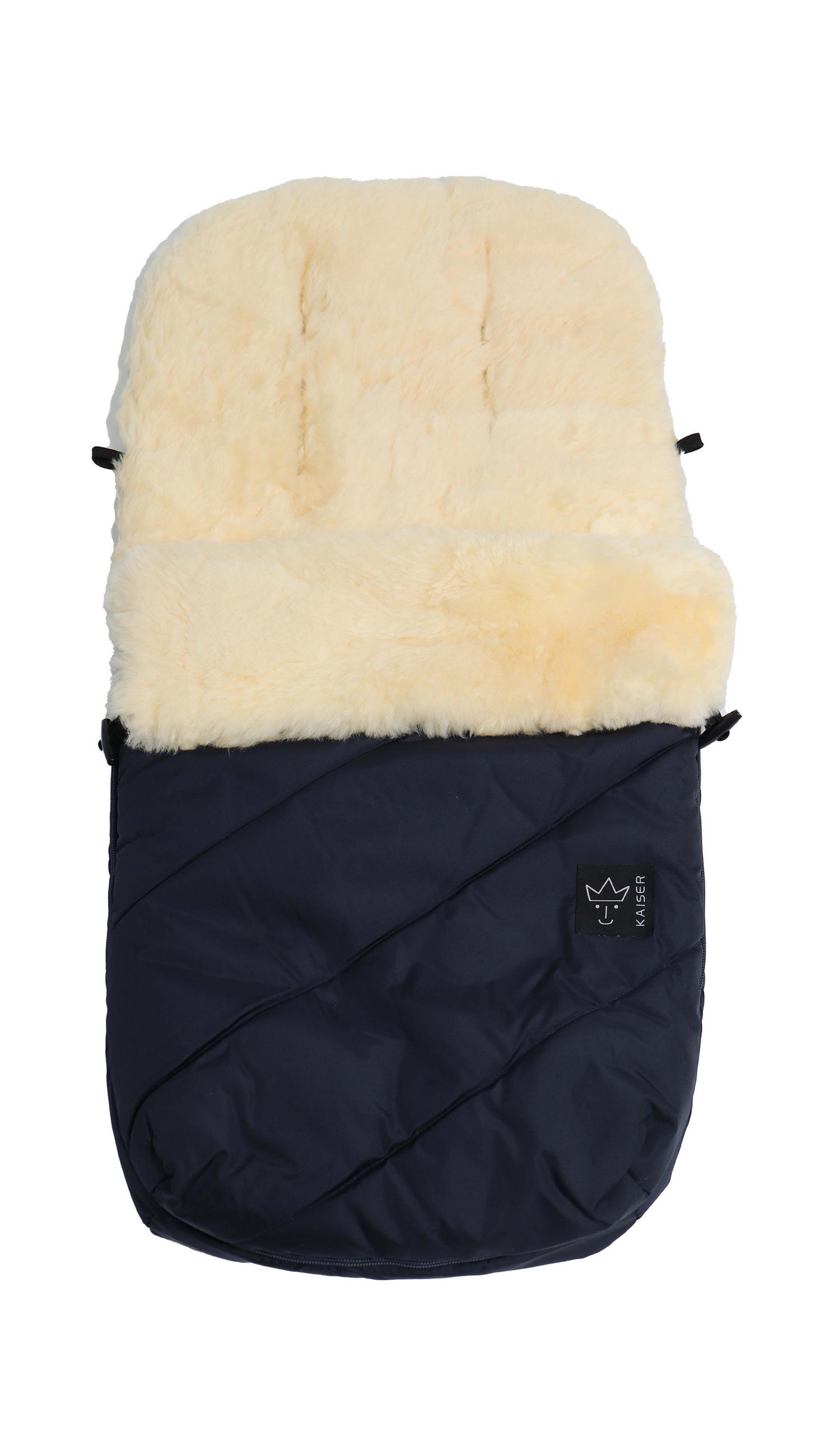 LAMMFELL-FUSSSACK Paat 2.0, navy - Dunkelblau, Fell (45/85cm) - Kaiserbaby