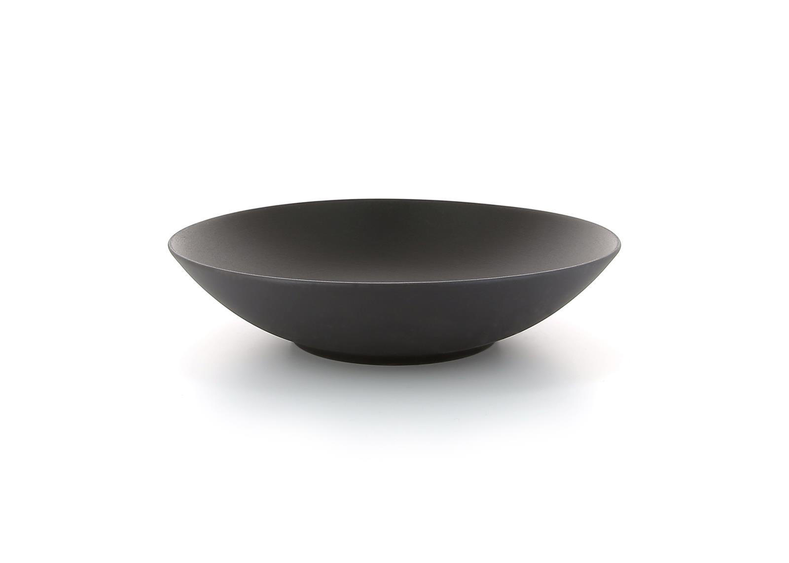 SUPPENSCHÜSSEL / COUPTELLER EQUINOXE 24 cm Gusseisener optik - Schwarz, Keramik (24cm) - Revol Porcelaine France