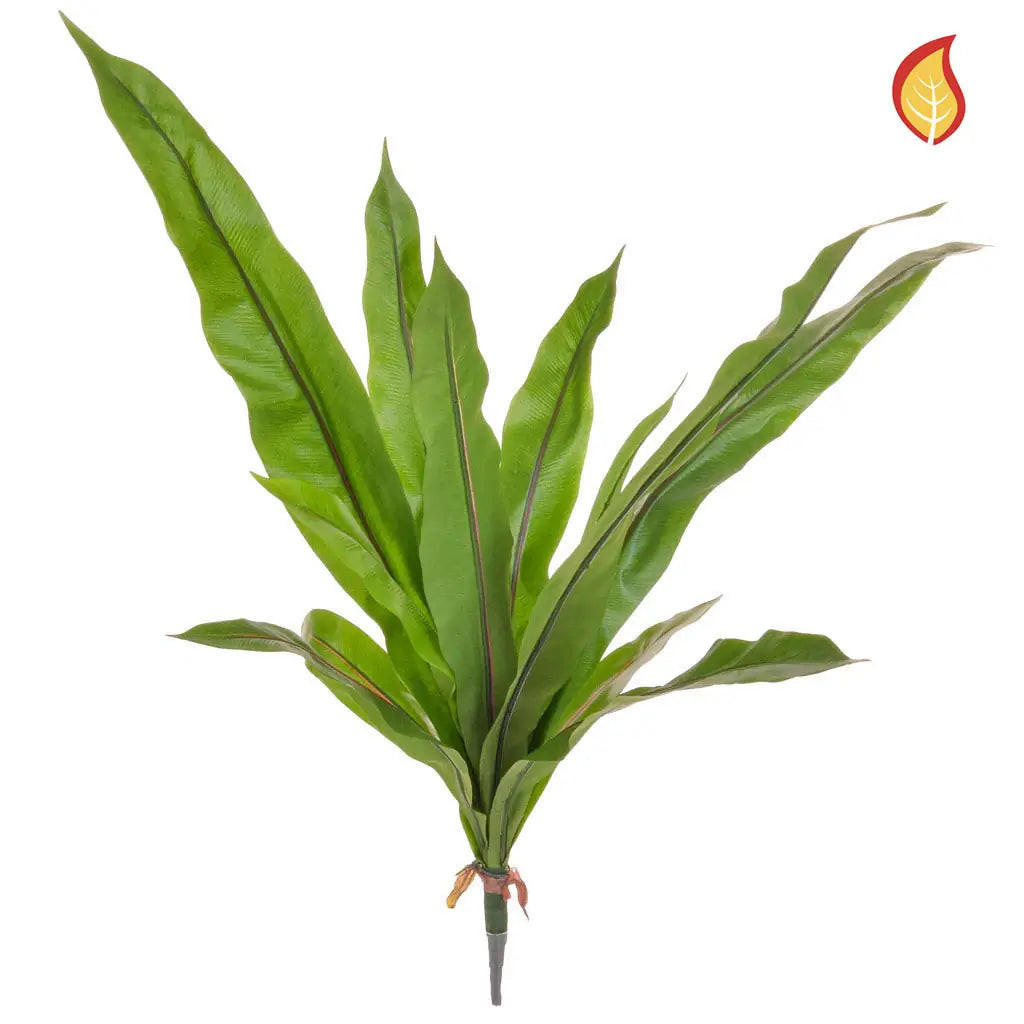 KUNSTPFLANZE Künstlicher Nestfarn - Jutta 83 cm - Grün, Kunststoff (83cm) - aplanta