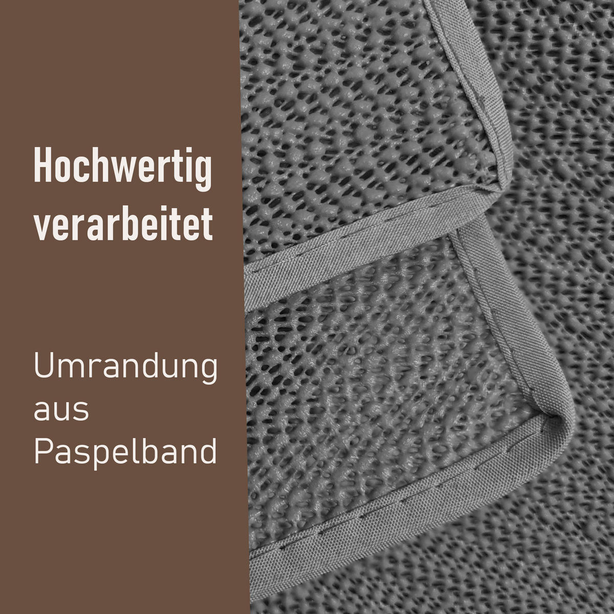 TISCHDECKE Garten Weichschaum Ø140cm - Anthrazit - Anthrazit, Kunststoff (140/140cm) - Bestlivings