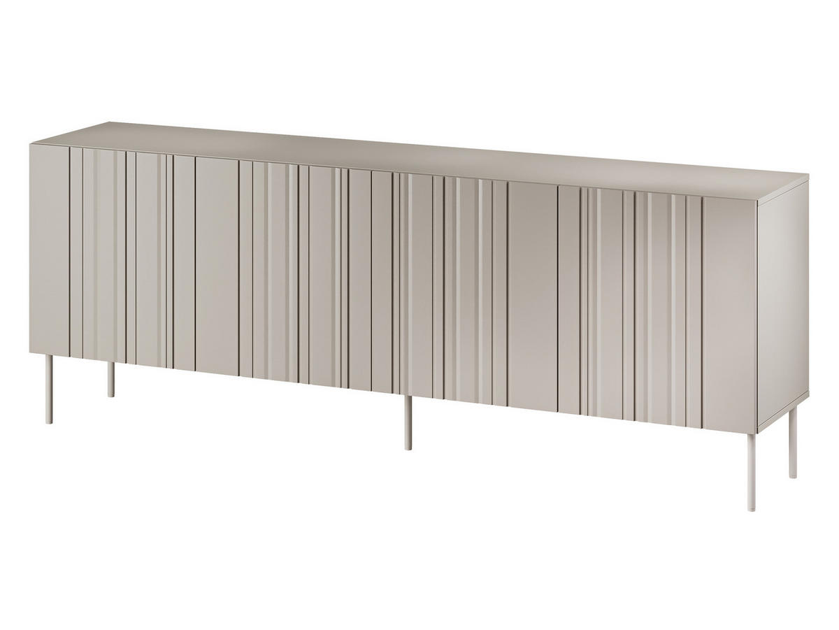 SIDEBOARD Isla 200 4D - Beige, Holzwerkstoff/Metall (201/75/40cm) - MIRJAN24