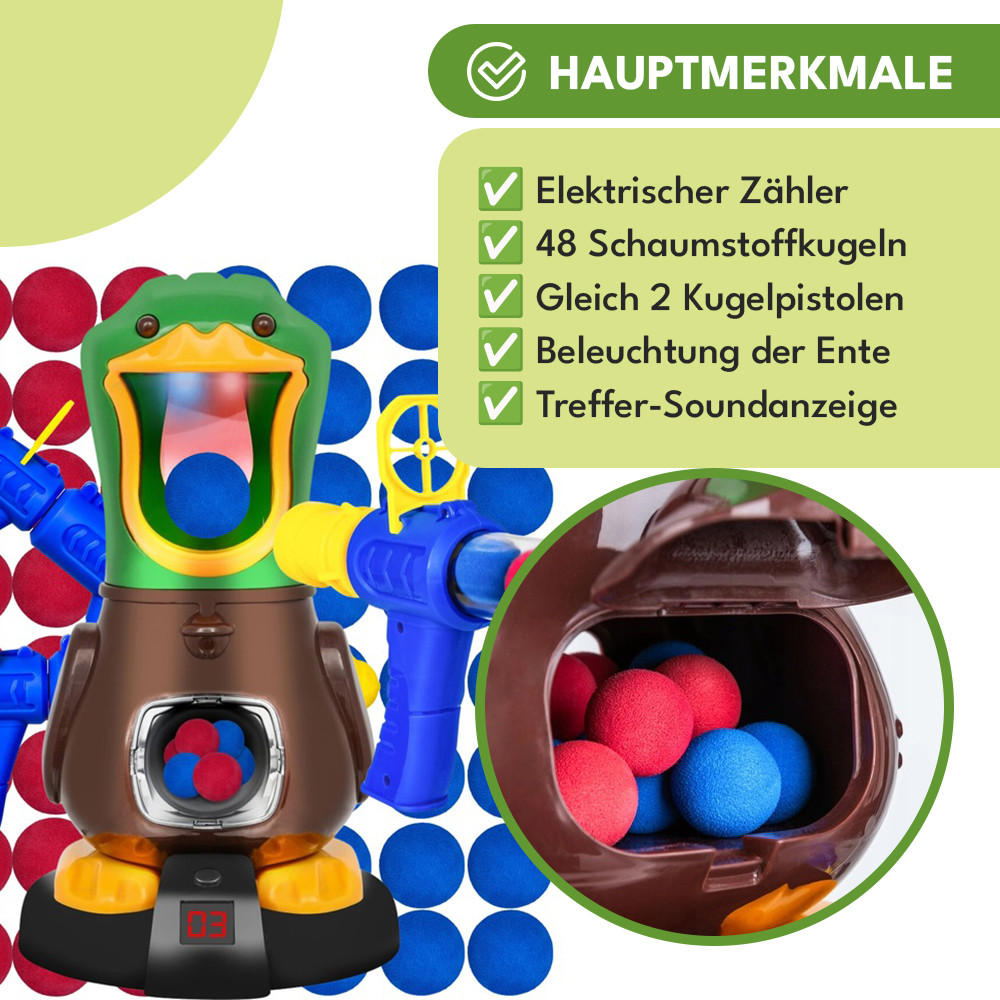 SPIELZEUG Geschicklichkeitsspiel Ente - Multicolor, Kunststoff (16/29/16cm) - KRUMAD