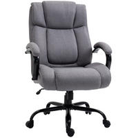 BÜROSTUHL in Hellgrau 83x72,5x118 cm mit breiter Sitzfläche, Wippfunktion und verstellbarer Sitzhöhe - Hellgrau, Kunststoff (72.5/118/83cm) - IVMEU