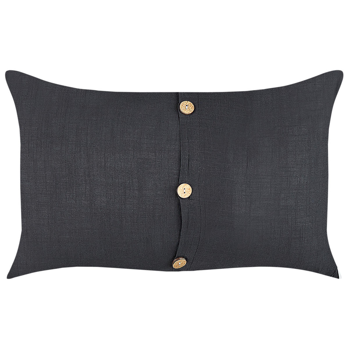 DEKOKISSEN 2er-Set Schwarz 30/50 cm Banori - Schwarz, Textil (50/30cm) - Beliani