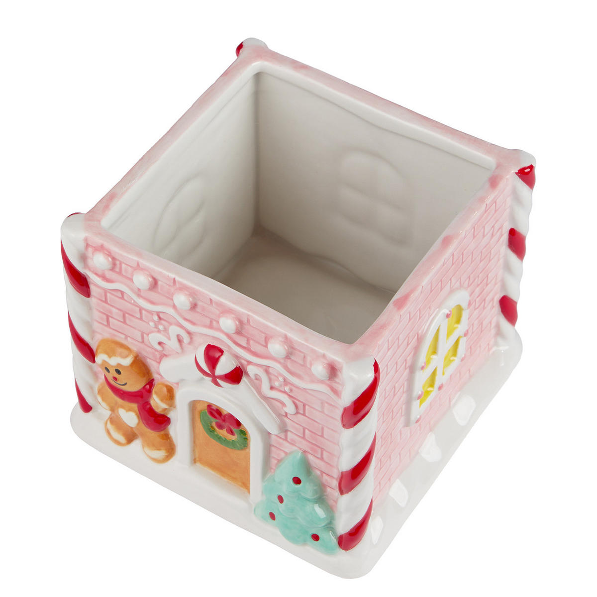 KEKSDOSE Sweet X-Mas Lebkuchenhaus - Rosa, Stein (16/26/16cm) - Butlers