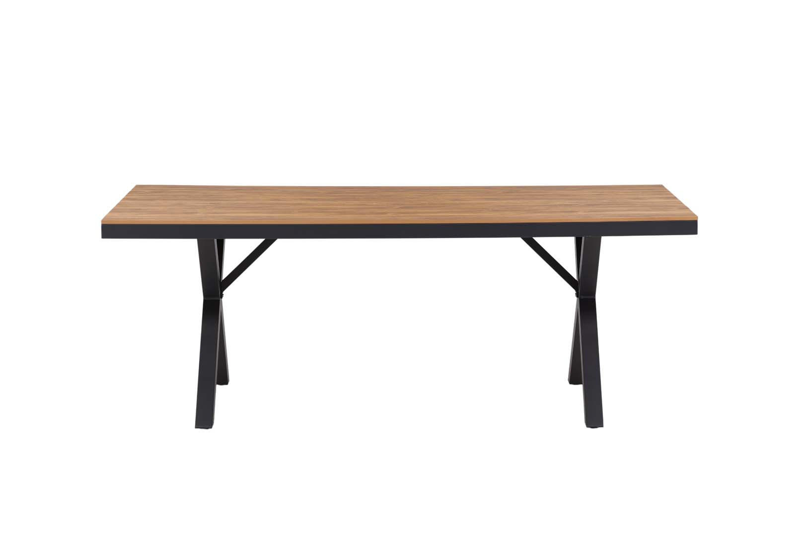 GARTENTISCH schwarz - Schwarz, Holzwerkstoff (200/100/74cm) - ebuy24