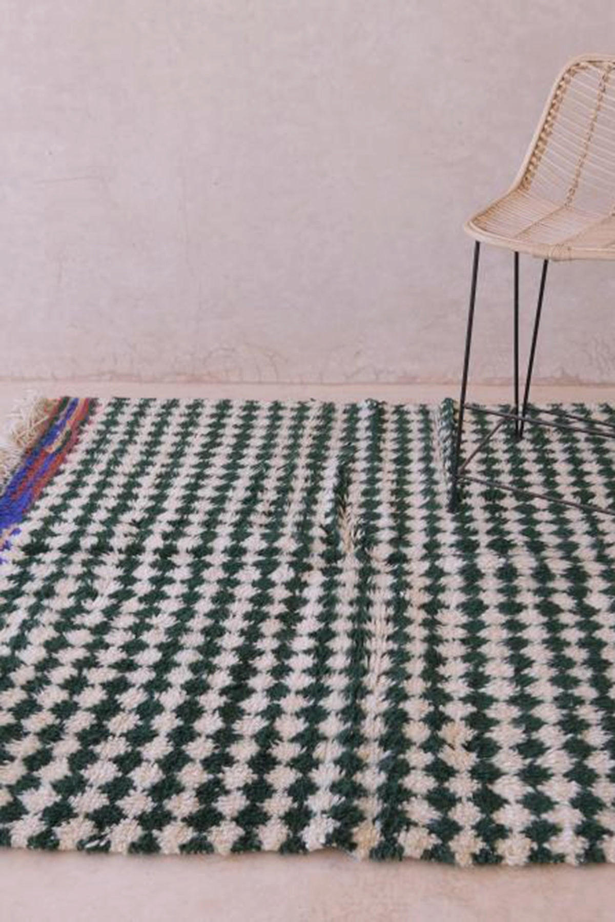 BERBERTEPPICH aus Marokko aus reiner Wolle mehrfarbig - Multicolor, Naturmaterialien (158/183cm) - AFK Living