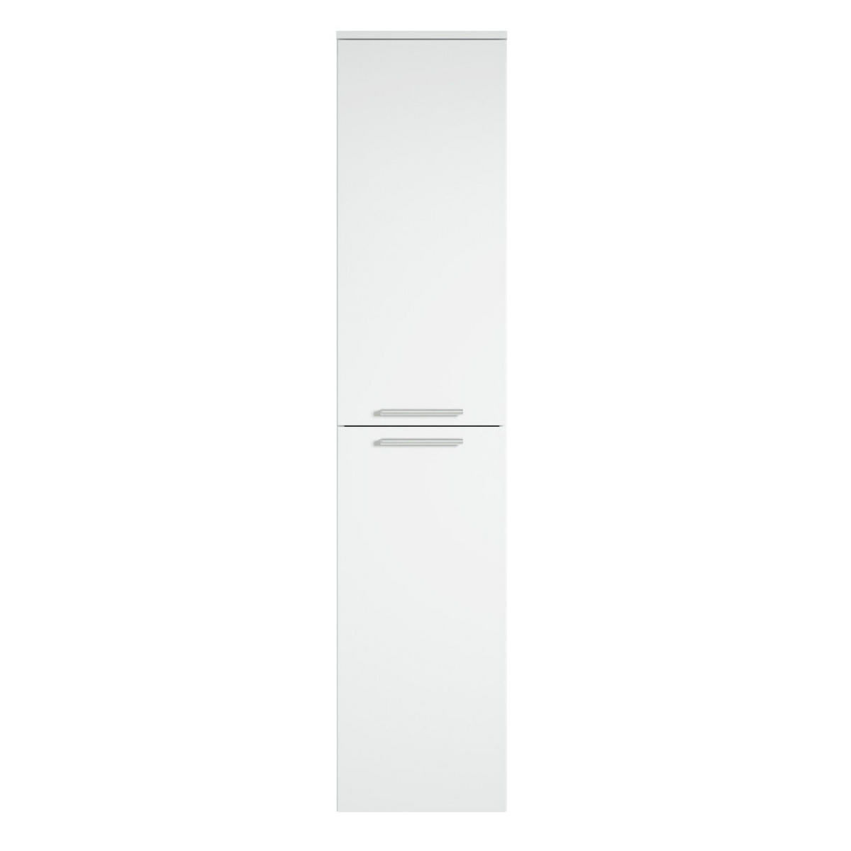 BADEZIMMERSCHRANK Venus mit 2 Türen Weiß - 30 x 30 x 160 cm - Weiß, Holz (30/160/30cm) - Badplaats