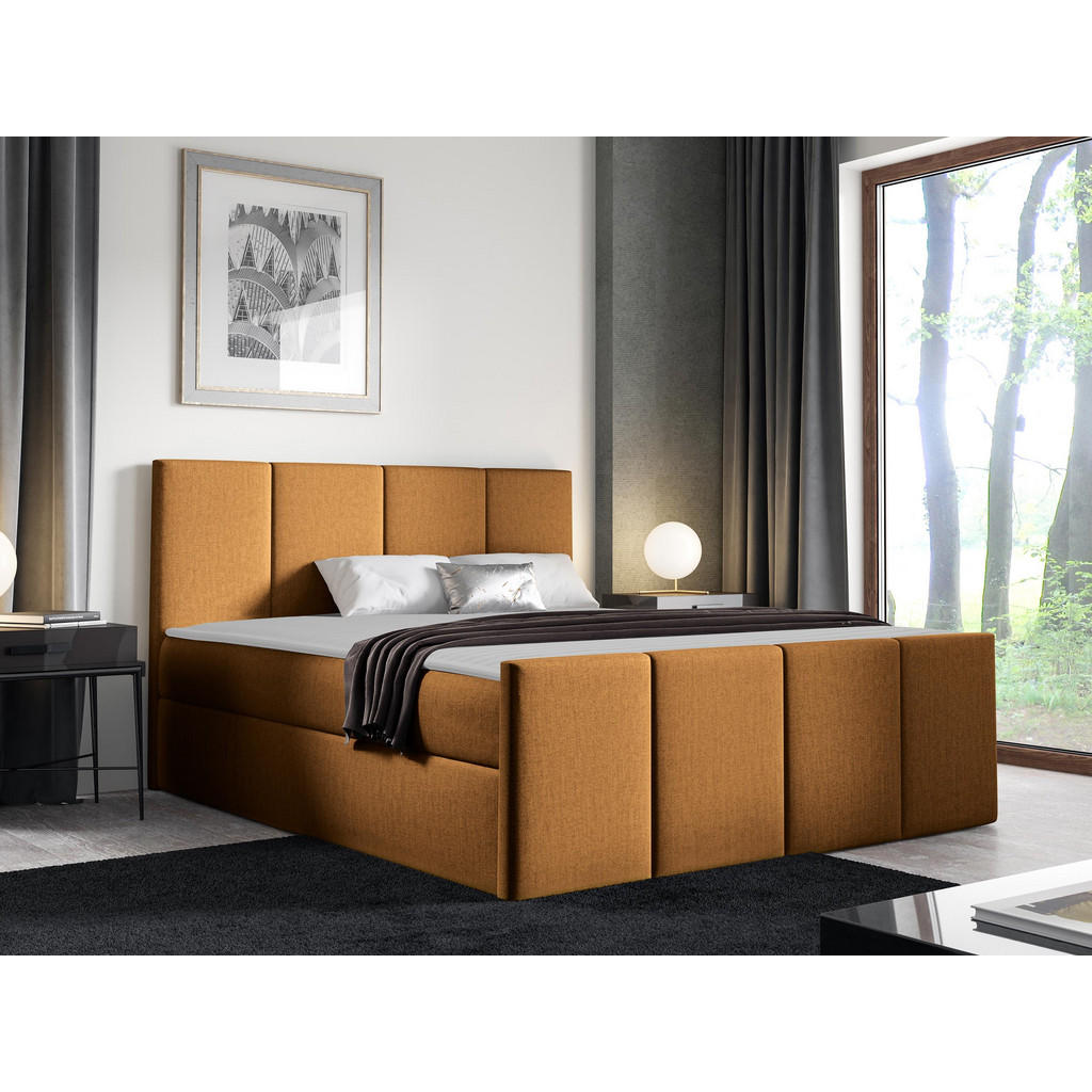 Thumbnail - Mirjan24 Boxbett, Bronze, Holz, H3, 160x200 cm, Schlafzimmer, Betten, Boxspringbetten
