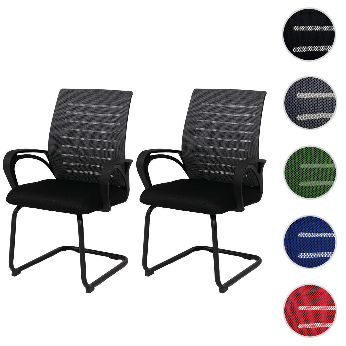 KONFERENZSTUHL Grau - Grau, Textil (62/92/57cm) - MCW