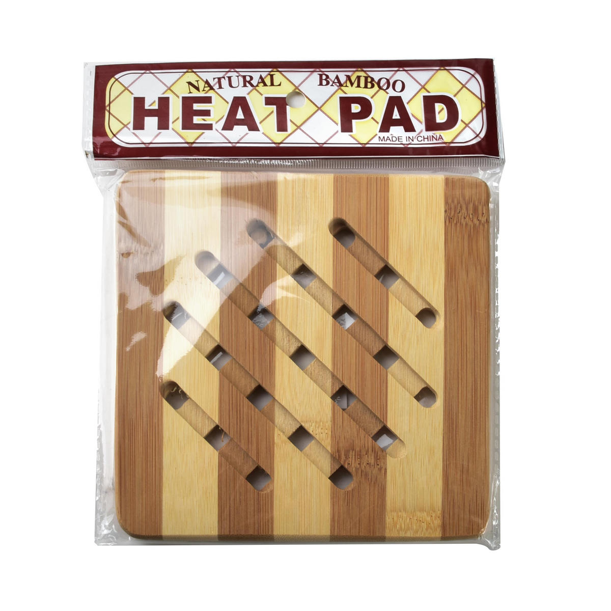 TOPFUNTERSETZER Rais Beige 15/15/1 cm Holz - Beige, Holz (15/15cm) - Mondex
