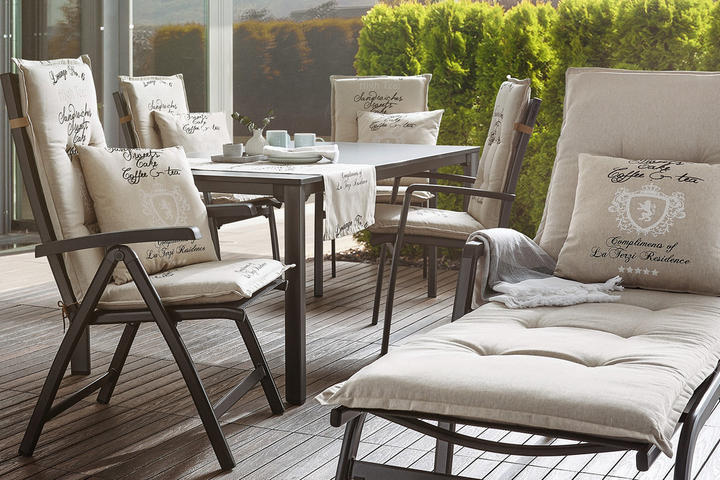 podušky na záhradný nábytok - záhradné kreslá, lehátko