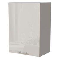 HÄNGESCHRANK Brerra W2/50 Weiß / RAL 9001 creme Hochglanz 50 / 32,5 / 72cm - Creme/Weiß, Holz/Holzwerkstoff (50/72/32.5cm) - Feldmann-Wohnen