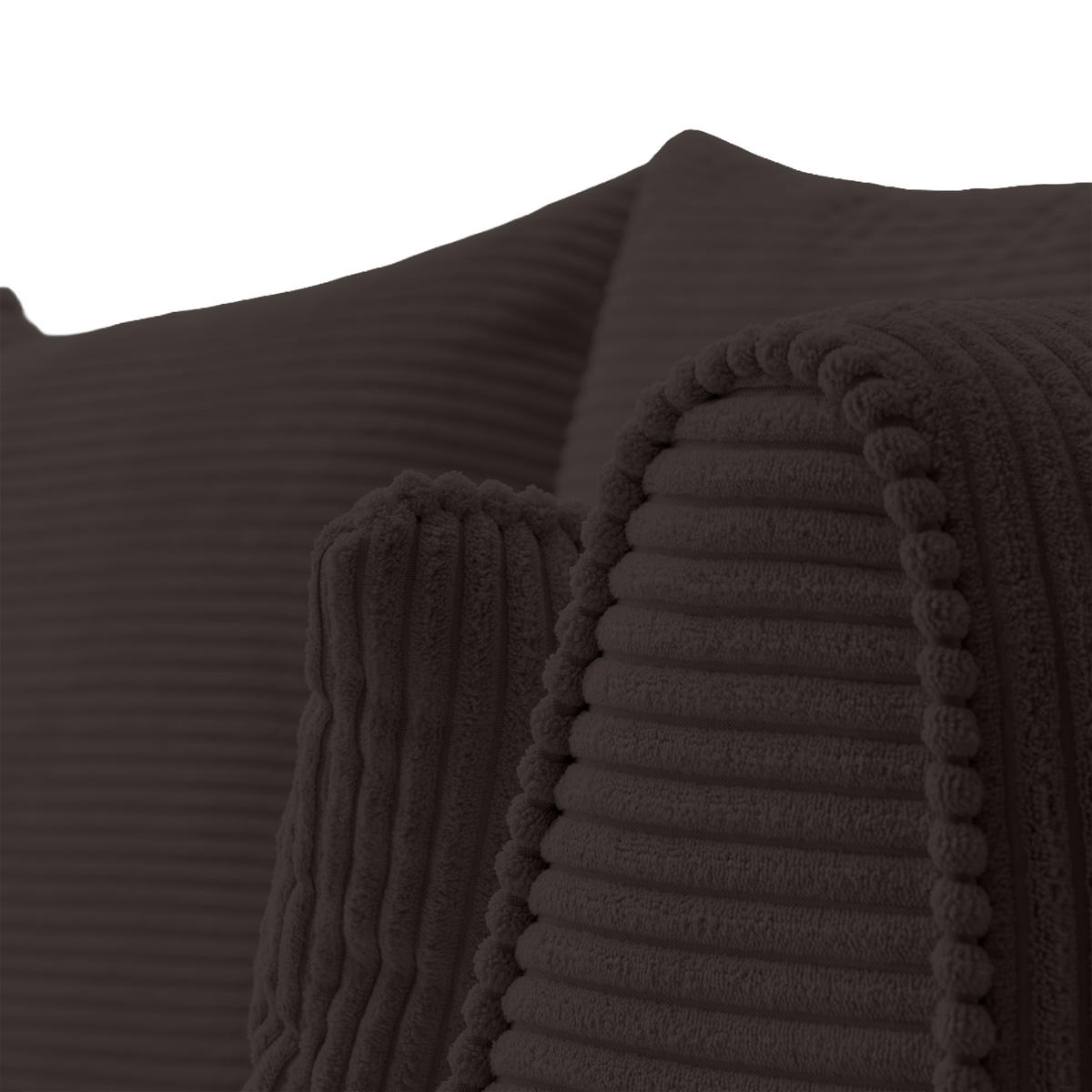 SOFA GRABO mit Schlaffunktion, Braun - Braun, Textil (260/75/145cm) - Fedve