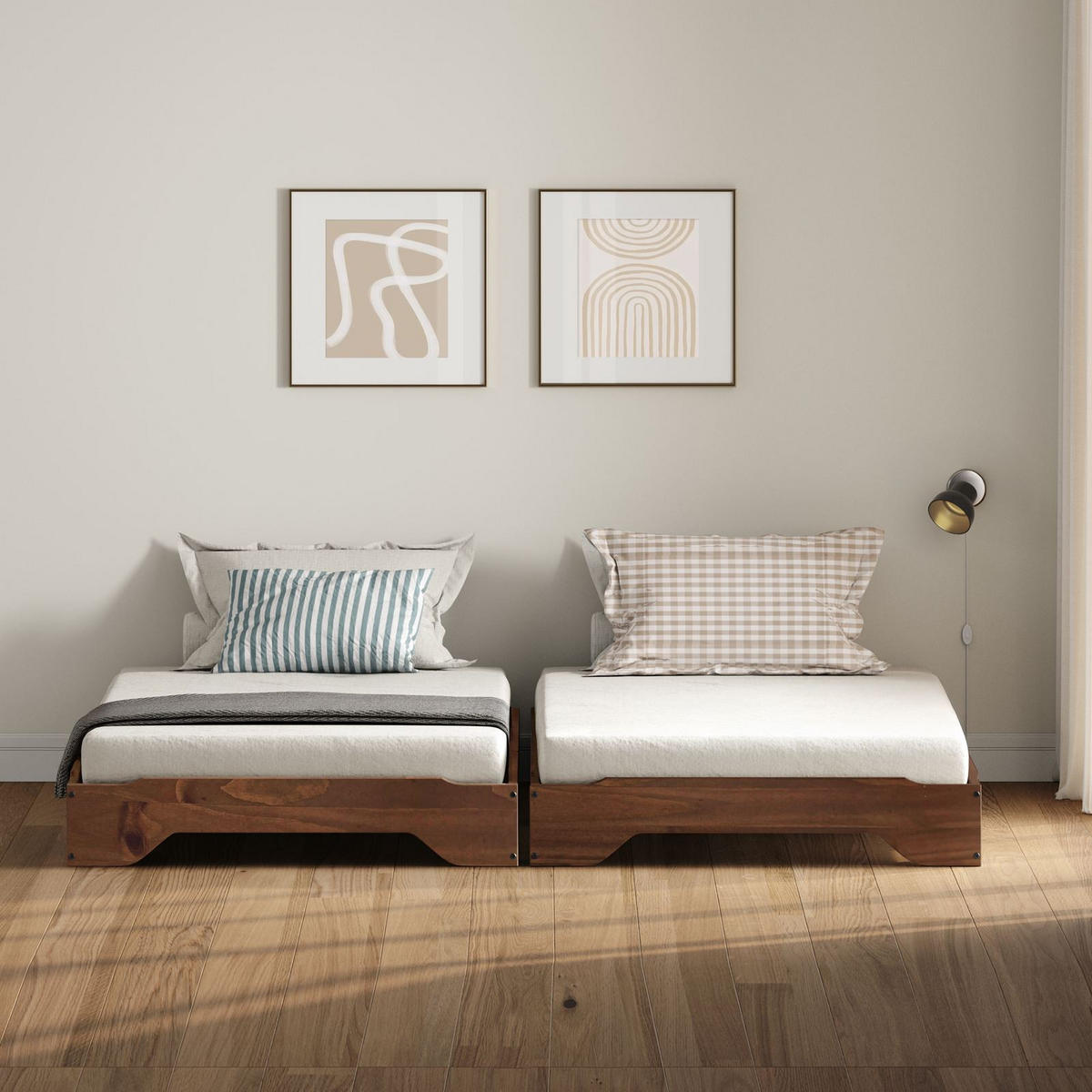 STAPELBETT RONNY 90X200 CM - Kastanienfarben, Holz (90/200cm) - IDIMEX