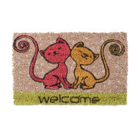 FUSSMATTE - Multicolor, Kunststoff/Textil (40/25cm) - Relaxdays