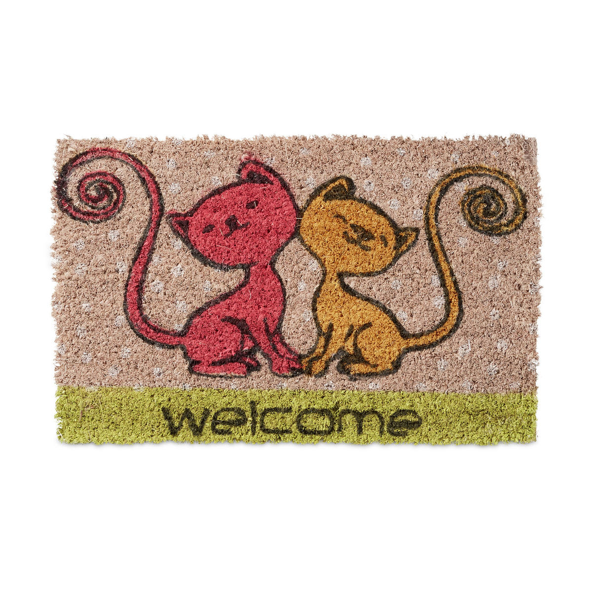 FUSSMATTE - Multicolor, Kunststoff/Textil (40/25cm) - Relaxdays