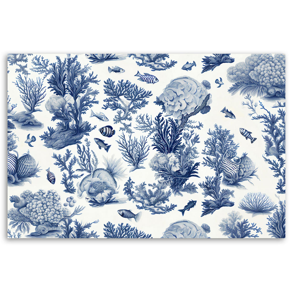 KUNSTDRUCK Blau 100/70 cm - Blau, Textil (100/70cm) - KUNSTLOFT
