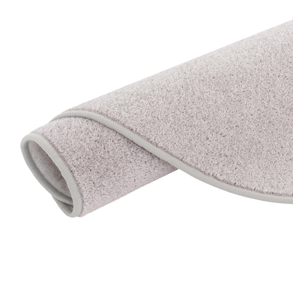 TREND VELOURS TEPPICH JOY RUND - Hellgrau, Textil (133/133cm) - Snapstyle
