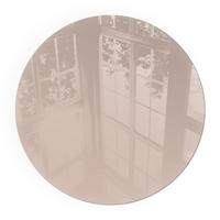 GLASPLATTE für Kamin Ø 70 cm - Orange, Glas (70/70/0.4cm) - TULUP