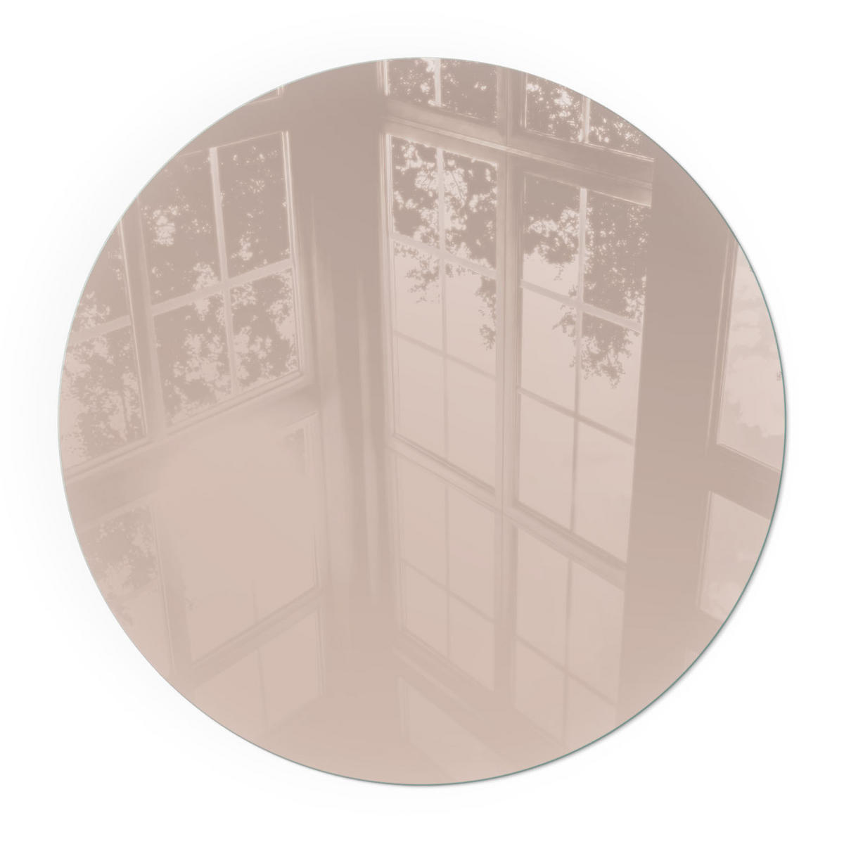 GLASPLATTE für Kamin Ø 70 cm - Orange, Glas (70/70/0.4cm) - TULUP