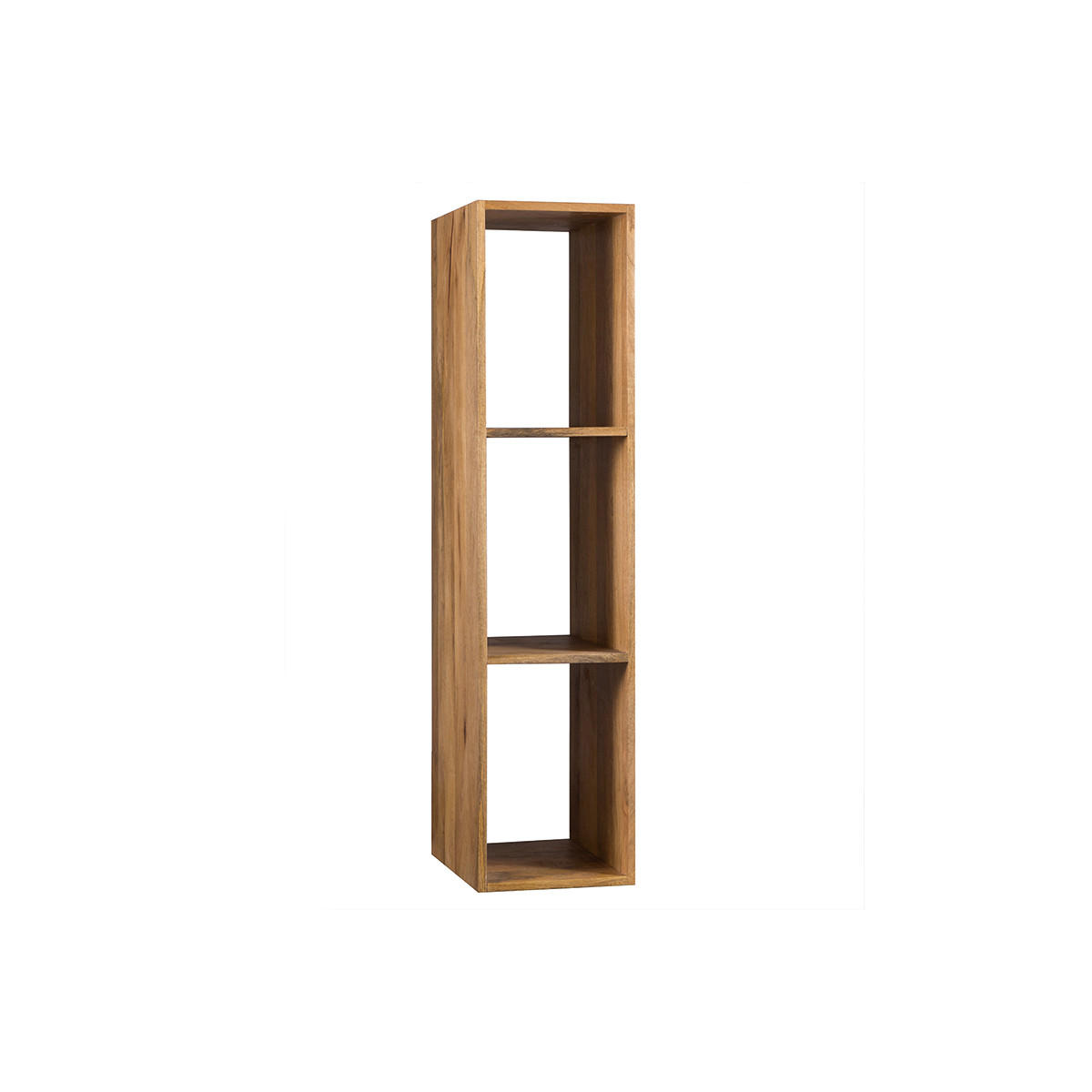 WANDREGAL Industrie-Stil Mangoholz YPSTER - Dunkelbraun, Holz (20/118/28cm) - Miliboo