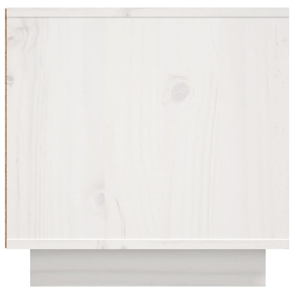 TV-SCHRANK Weiß 156/40/40 Cm Massivholz Kiefer - Weiß, Holz (156/40/40cm) - vidaXL