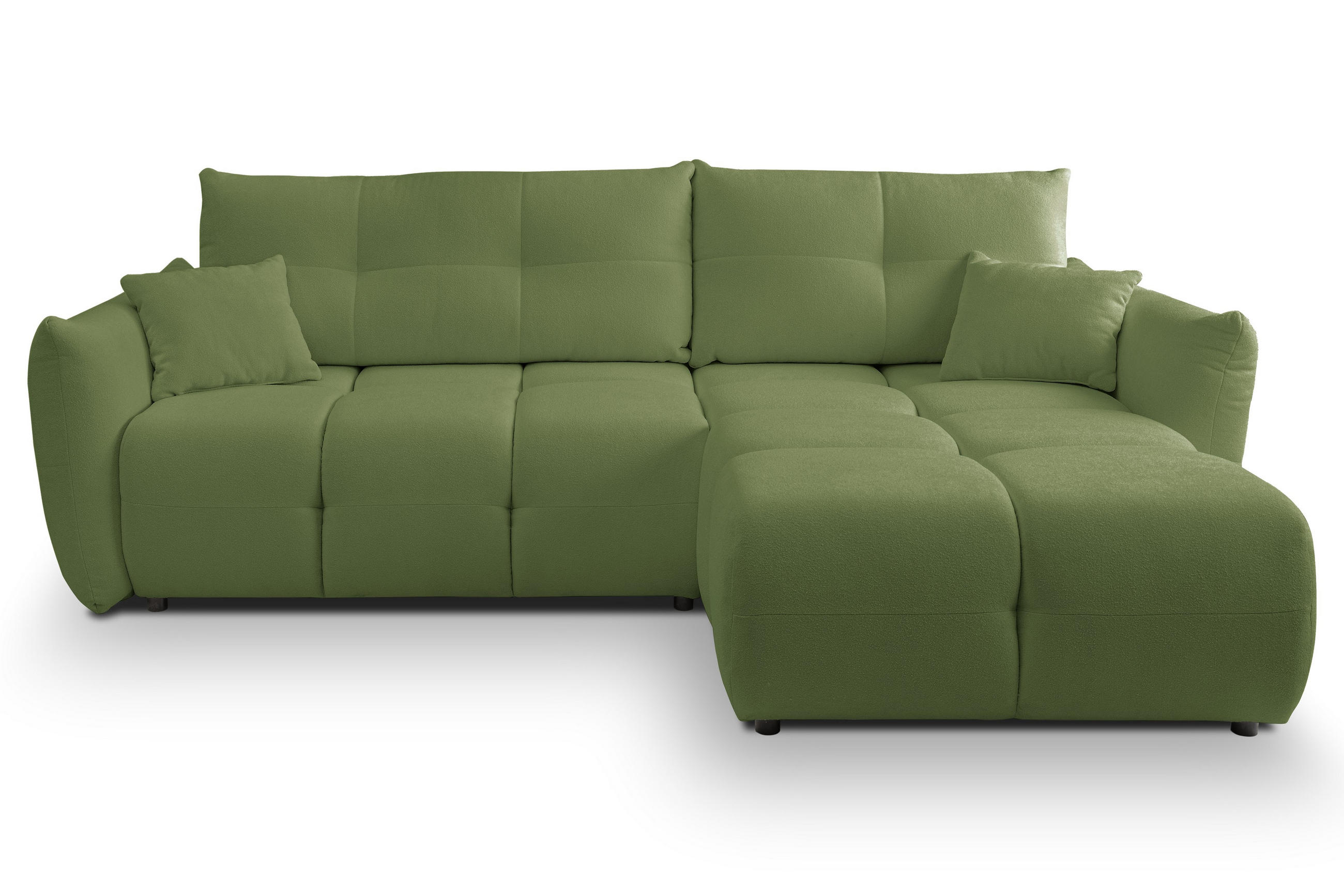 Masseno Ecksofa Grün 257x177 cm