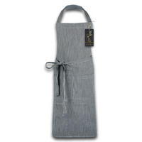 SCHÜRZE , 75x100 cm, 100% Baumwolle, Grau - Weiß/Grau, Textil (75/100cm) - Zollner