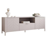 TV-LOWBOARD LORIEN stehend, 159 cm Kaschmir - Kaschmir, Holzwerkstoff/Metall (159.8/57.1/40.6cm) - Idohome