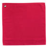 HANDTUCH MIT ÖSE Curl geranie 50 x 50 cm - Rot, Textil (50/50cm) - Winkler