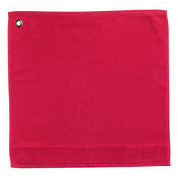 HANDTUCH MIT ÖSE Curl geranie 50 x 50 cm - Rot, Textil (50/50cm) - Winkler