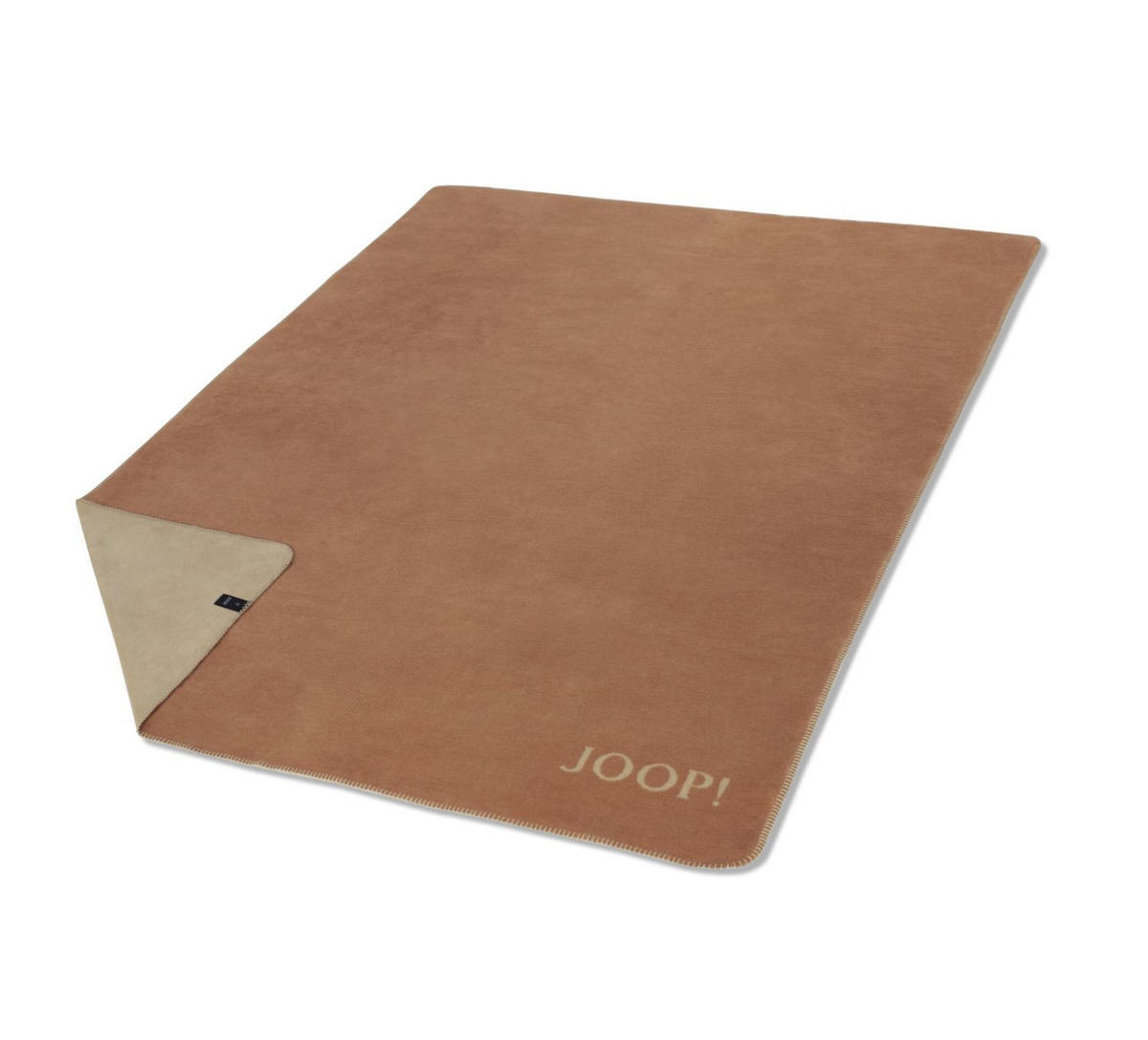WOHNDECKE Uni-Doubleface Kupfer-Sand 150 x 200cm - Kupferfarben, Textil (150/200cm) - Joop!