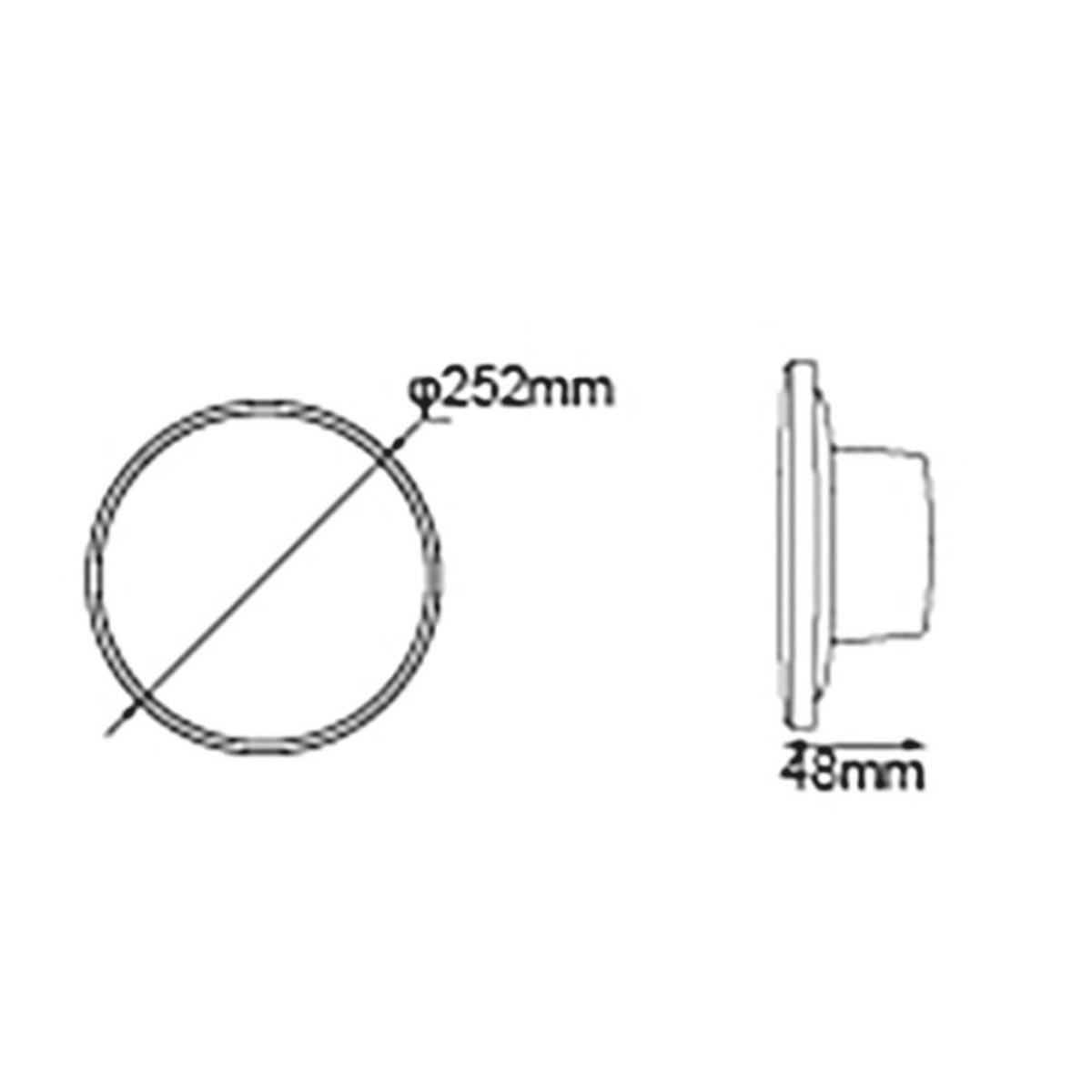 LED AUSSENLEUCHTE Lamont Schwarz - Schwarz, Kunststoff (25.2/4.8/25.2cm) - Globo Lighting