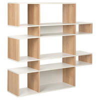 BÜCHERREGAL Fächer Amarilo - Hellbraun, Holzwerkstoff (90/120/30cm) - Beliani
