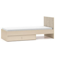 BETT Mevel Wüstensand 94 / 207 / 90cm - Grau, Holz/Holzwerkstoff (90/200cm) - Feldmann-Wohnen