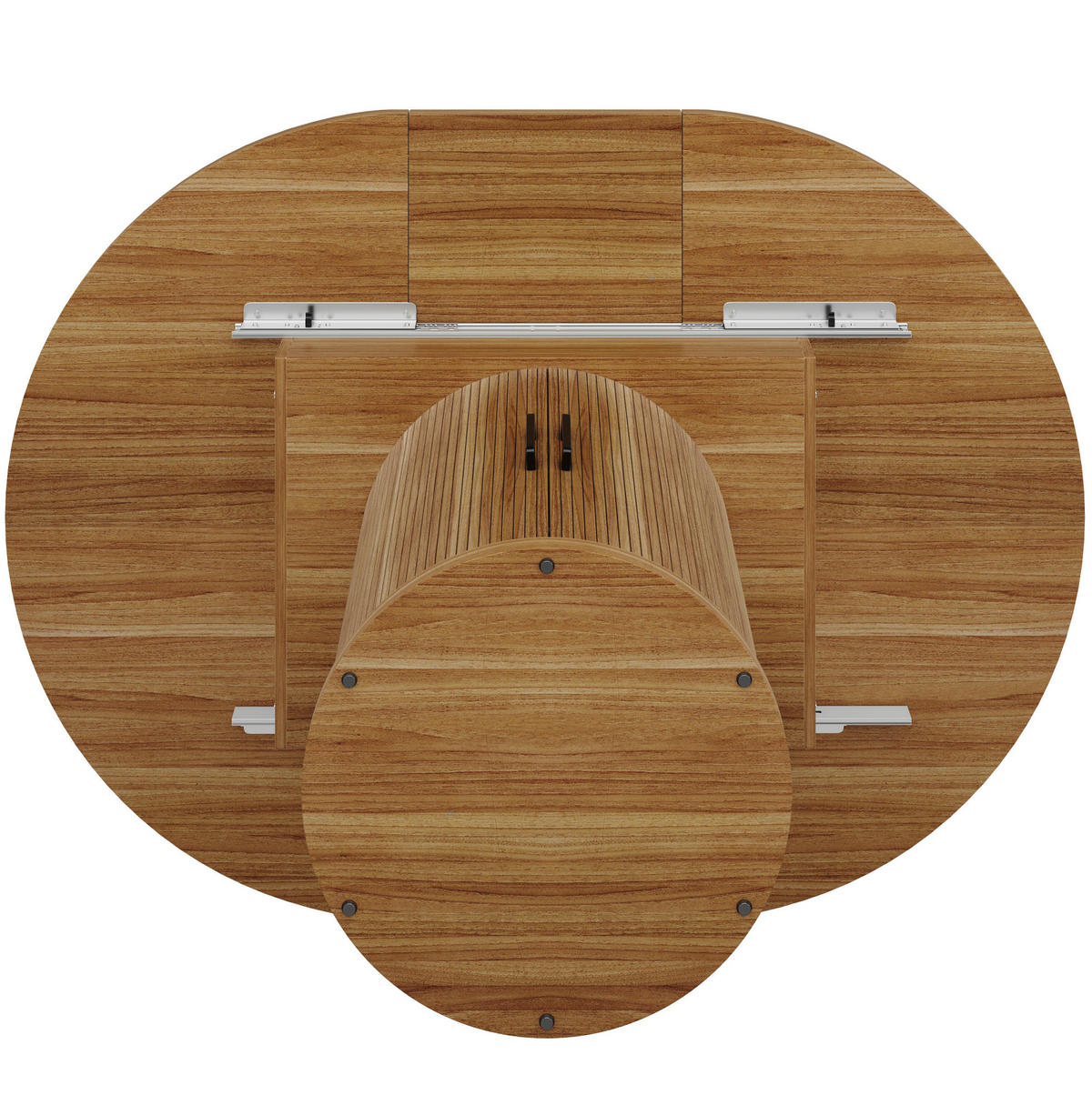 ESSTISCH 118/118/76,8 cm Walnuss aus MDF ausziehbar - Braun, Holzwerkstoff (118/118/76.8cm) - OKMYHOME