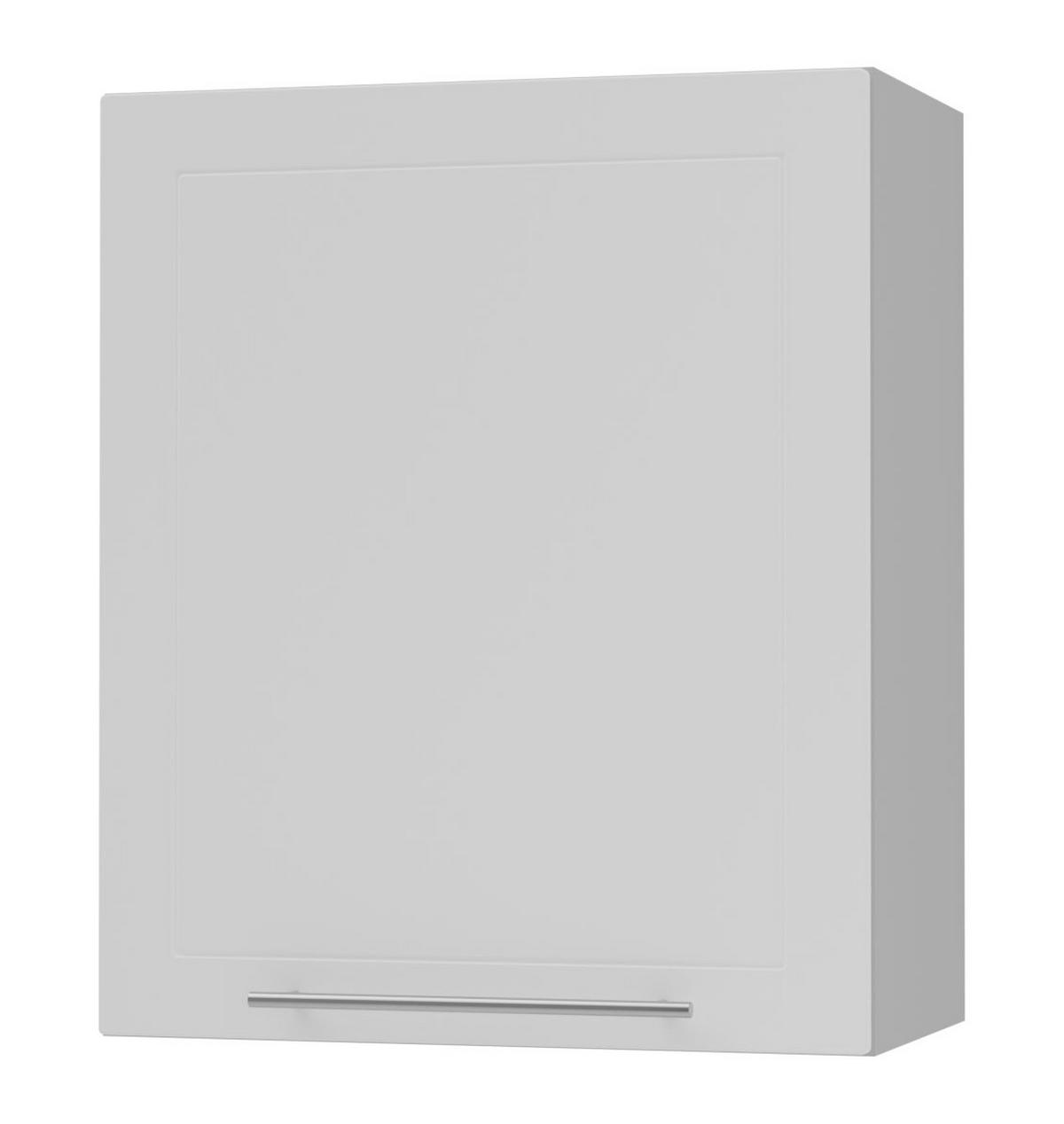 KÜCHENHÄNGESCHRANK Kvantum W2/60 Weiß Matt / Grau Matt 60 / 32,5 / 72cm - Weiß/Grau, Holz/Holzwerkstoff (60/72/32.5cm) - Feldmann-Wohnen