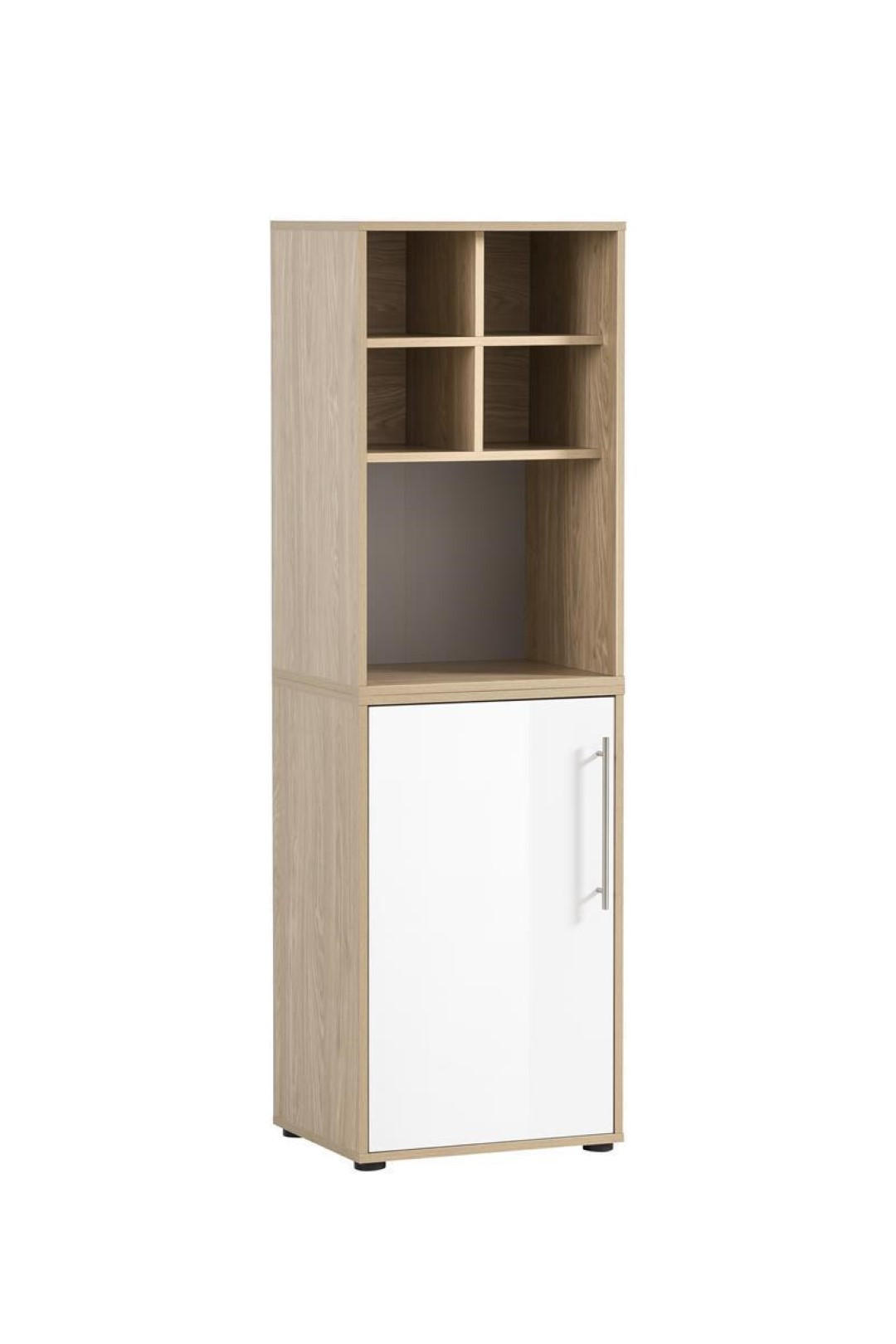 REGALKREUZ Swan 38x48x33 cm Eiche/Weiß - Eichefarben, Holz (48/38/33cm) - PROREGAL