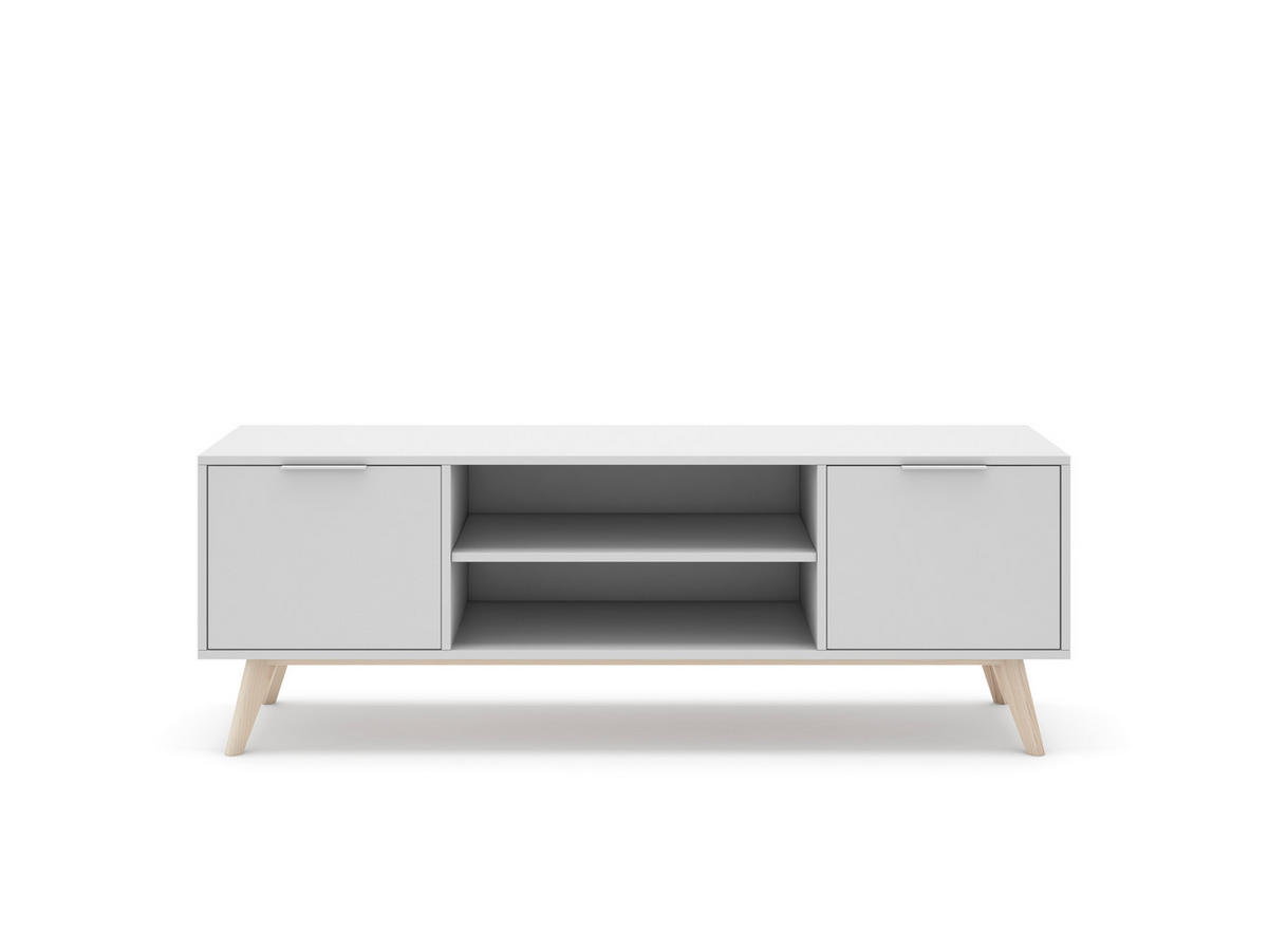 TV-STÄNDER Campus Weiß 140/40/53 cm - Weiß, Holz (40/53/140cm) - Calicosy