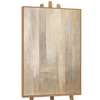 GEMÄLDE Vertikalen der Zeit Schattenfugenrahmen Eichefarben 120x80 cm - Eichefarben, Holz (120/80cm) - YS-art gallery