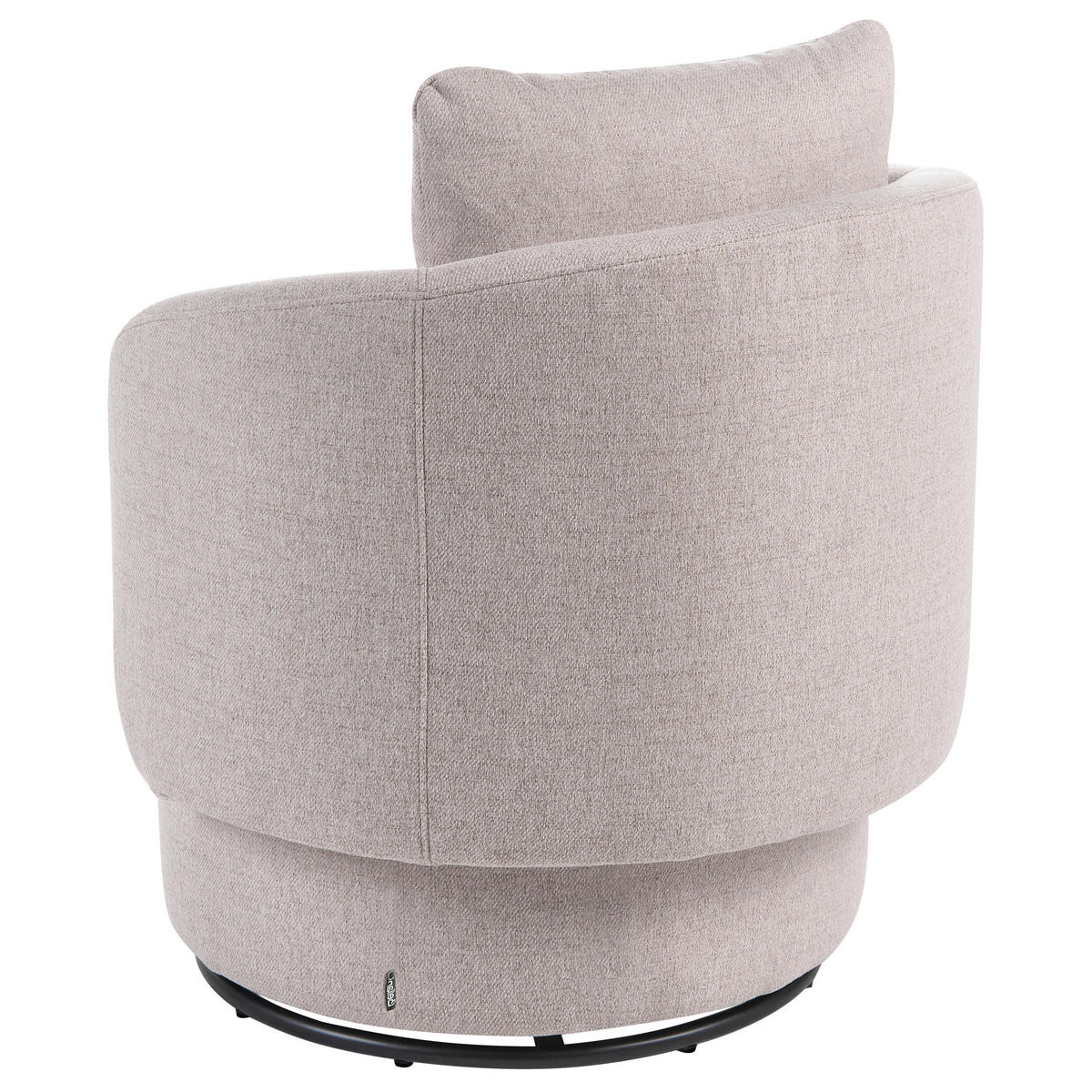 DREHSESSEL mit Stauraum Stoff Beige Horsens - Beige, Textil (72/70/68cm) - Beliani