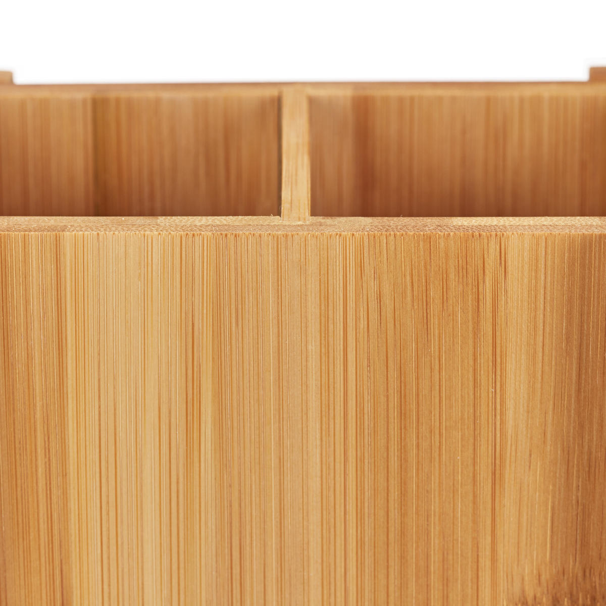 KÜCHENUTENSILIENHALTER - Hellbraun, Holz - Relaxdays