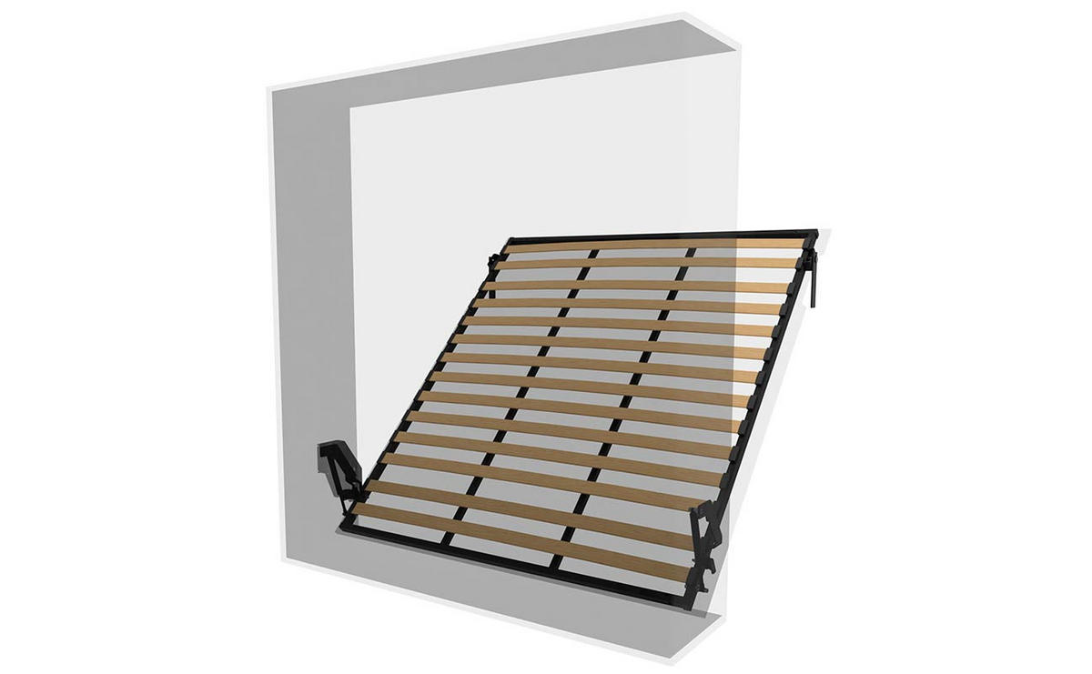 SCHRANKBETT Morphy Einbaubares 180x200 Vertikal - Weiß, Holz (180/200cm) - WallBedKing