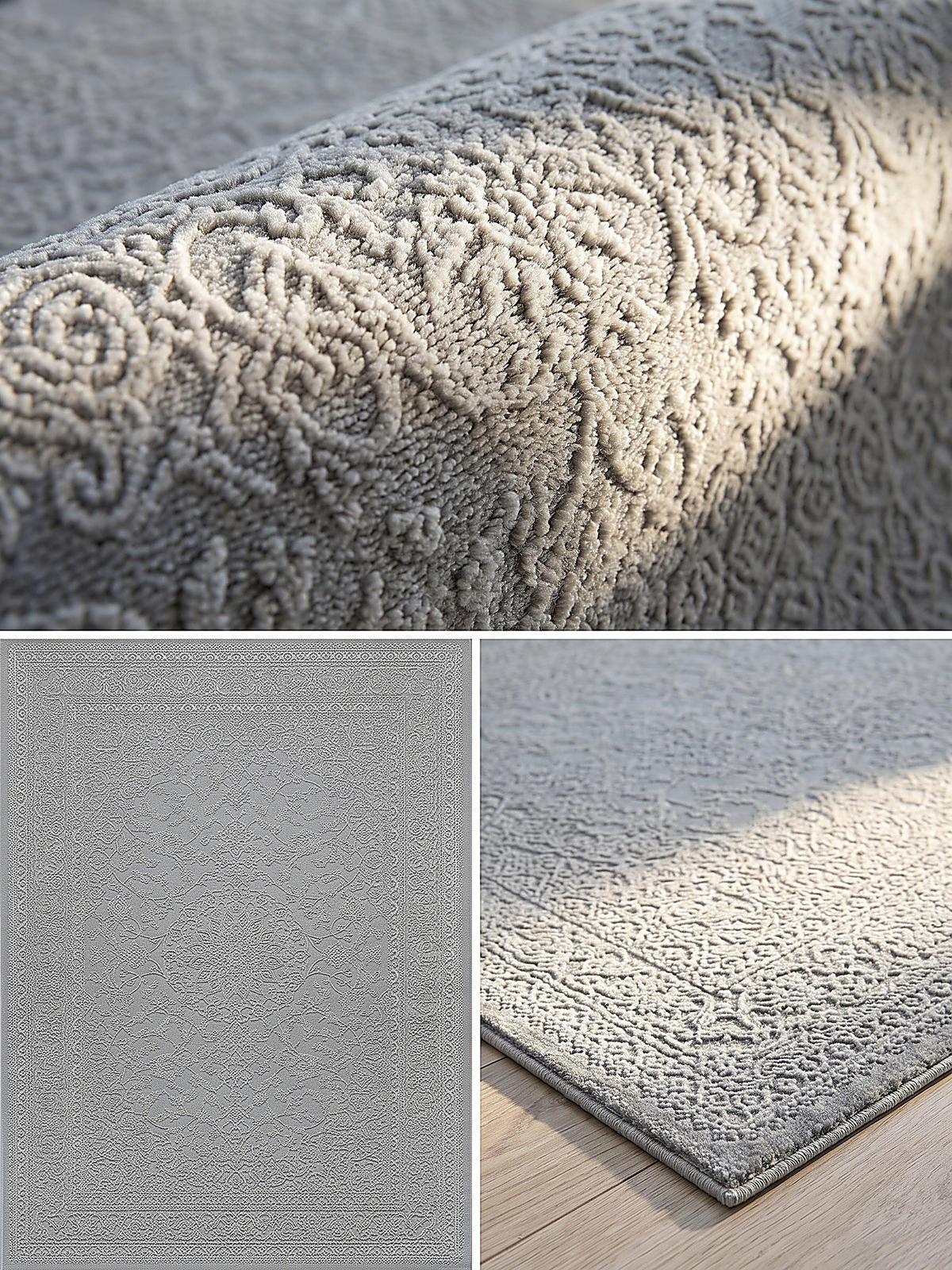 KURZFLORTEPPICH Uni KASOS Polyester Creme 160 x 230 cm - Beige, Textil (160/230cm) - KADIMA DESIGN
