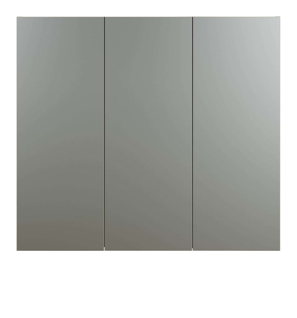 SPIEGELSCHRANK Kaschmir grau 90 cm, Badschrank 3-türig - Klar/Grau, Glas/Holzwerkstoff (90/80/20cm) - Top.Furn
