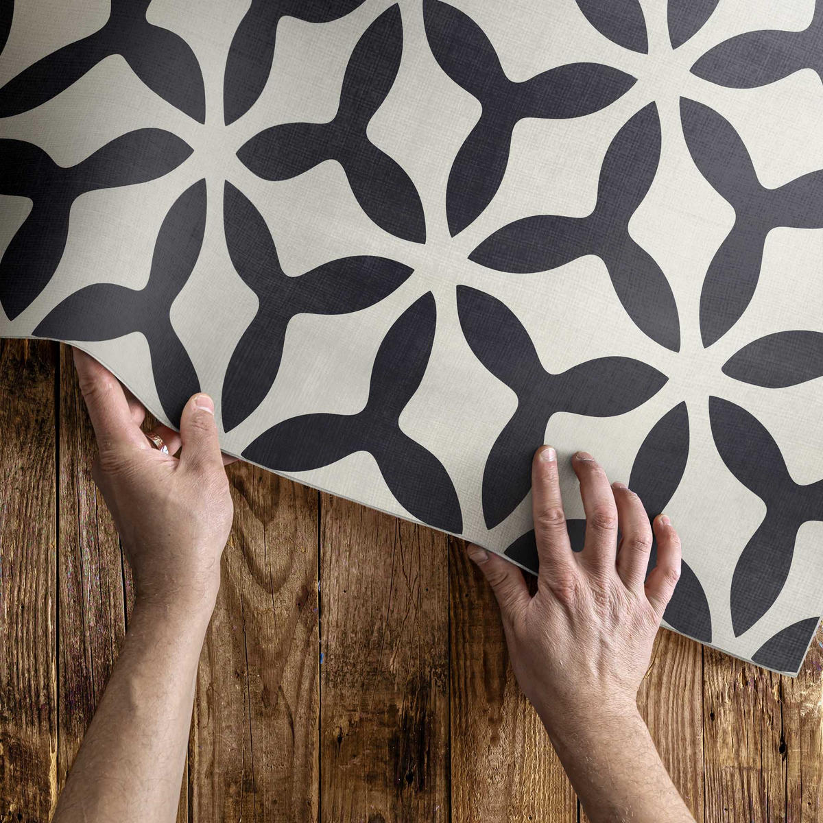 TEPPICH 150x225 cm Modernes Geometrisches Muster - Schwarz, Kunststoff (150/225cm) - Wallfluent